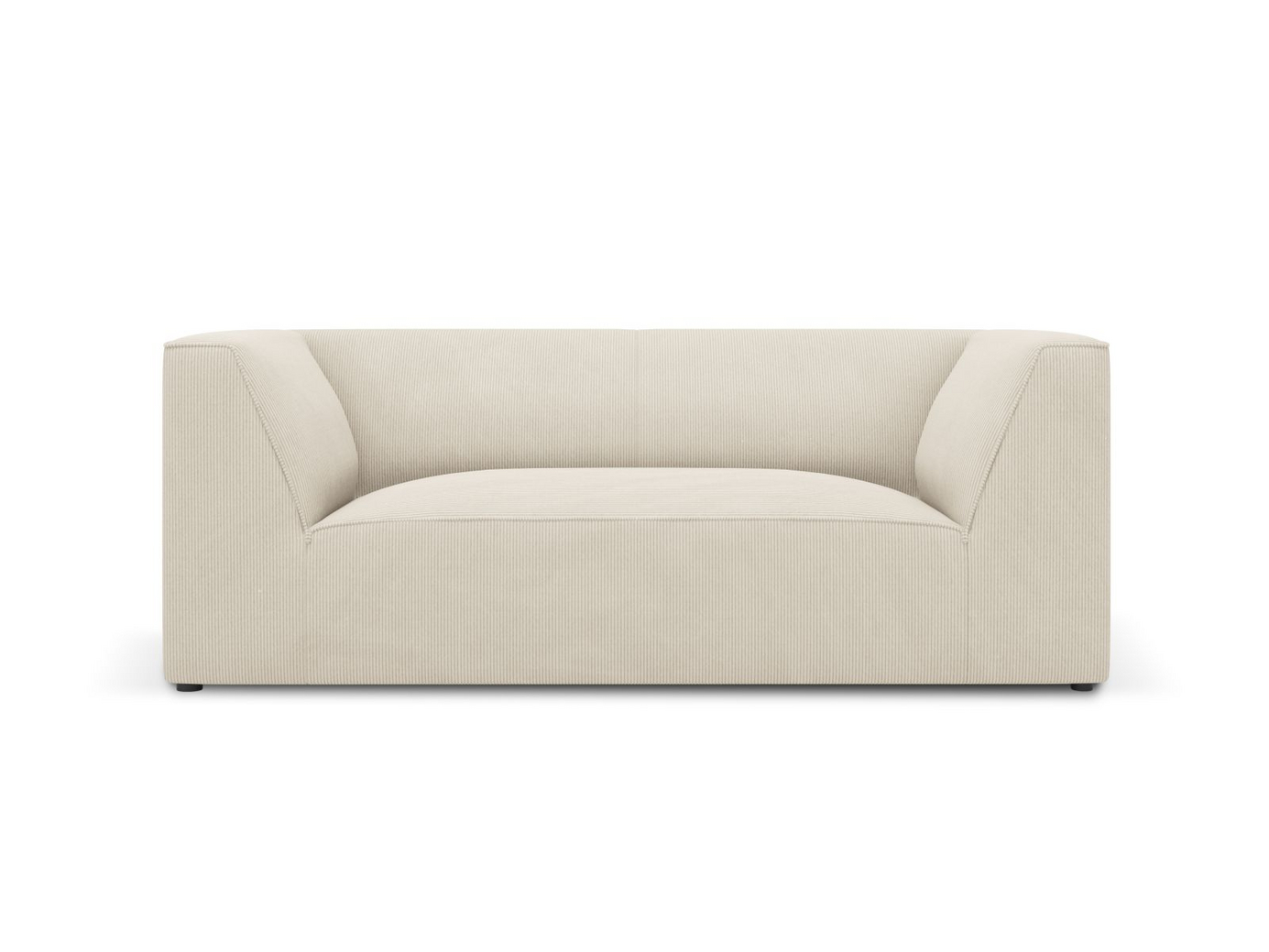 Cosmopolitan Design sohva, "Siena", 2-istuttava, 174 × 92 × 69 cm, Scala, mustat muovijalat