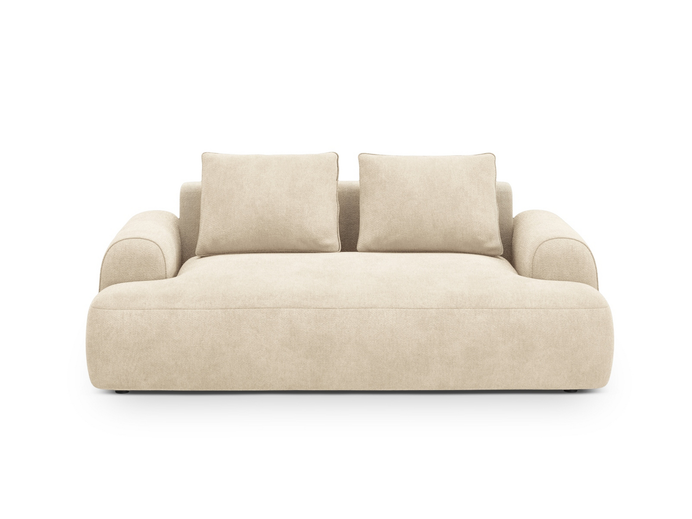 Cosmopolitan Design samettisohva, "Calma", 2-istuttava, 175 × 100 × 84 cm, Vogue, mustat muovijalat