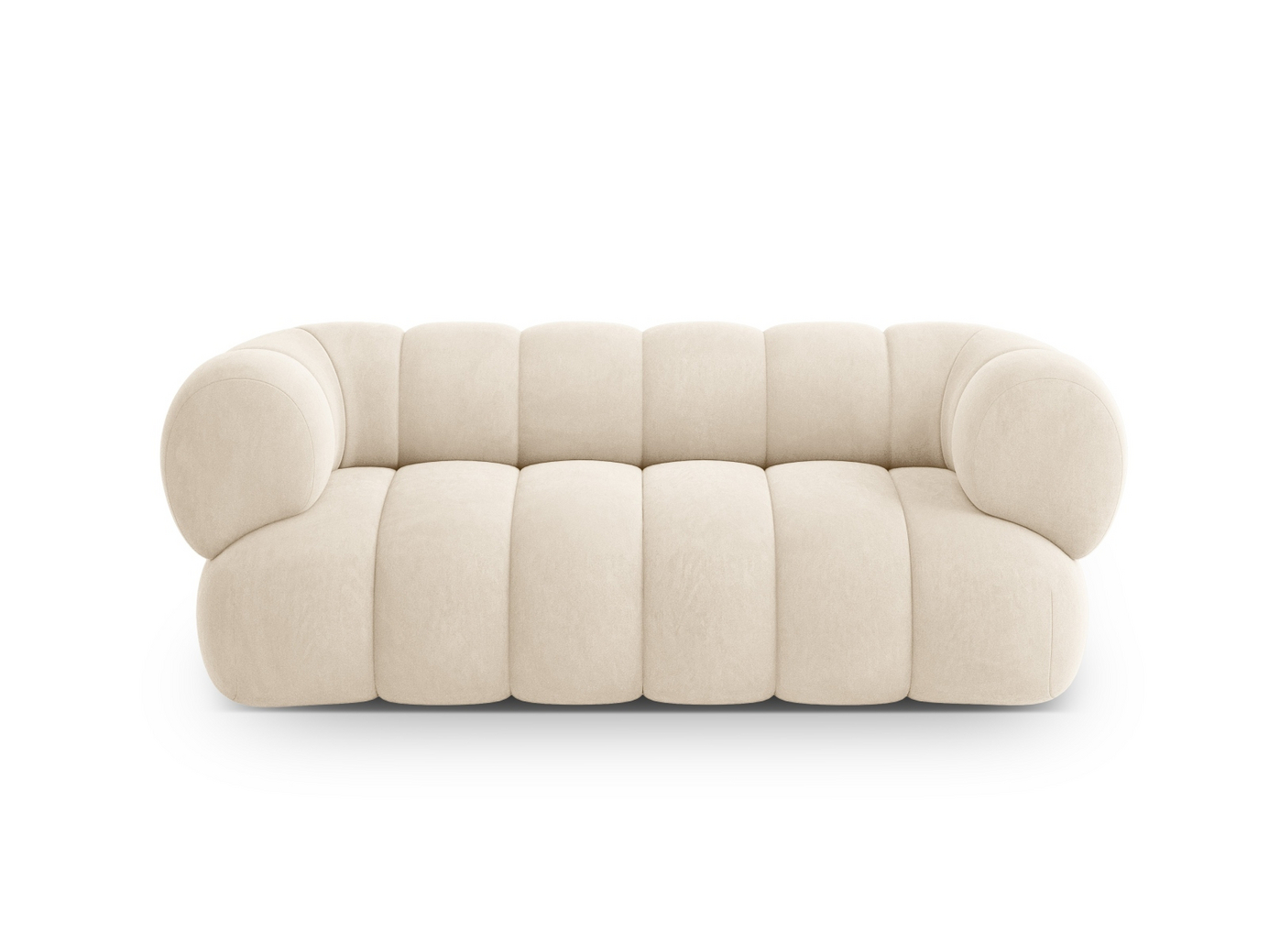 Cosmopolitan Design samettisohva, "Koge", 2-istuttava, 180 × 95 × 70 cm, Vogue, mustat muovijalat