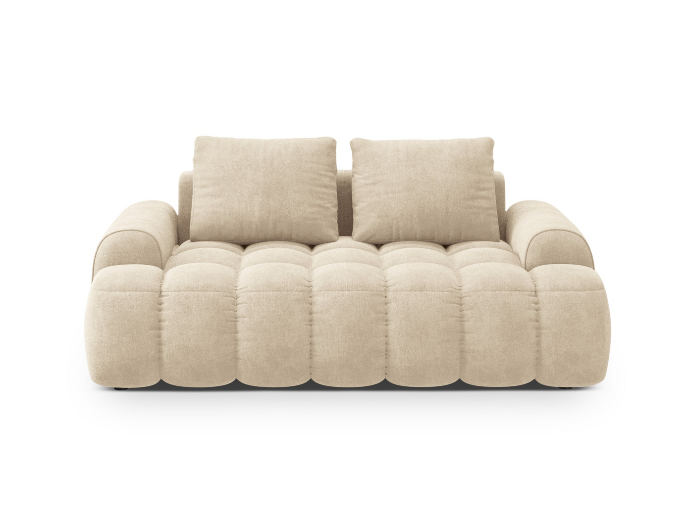 Cosmopolitan Design samettisohva, "Linz", 2-istuttava, 175 × 100 × 84 cm, Vogue, mustat muovijalat