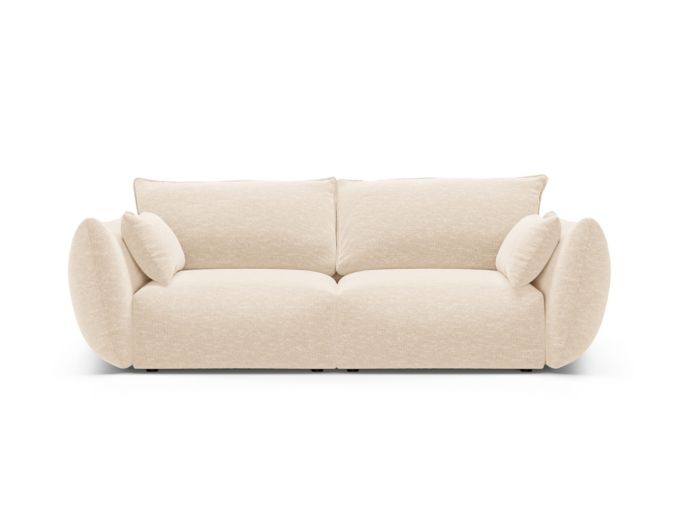 Cosmopolitan Design sohva, "Matera", 2-istuttava, 180 × 110 × 85 cm, Haga, mustat muovijalat
