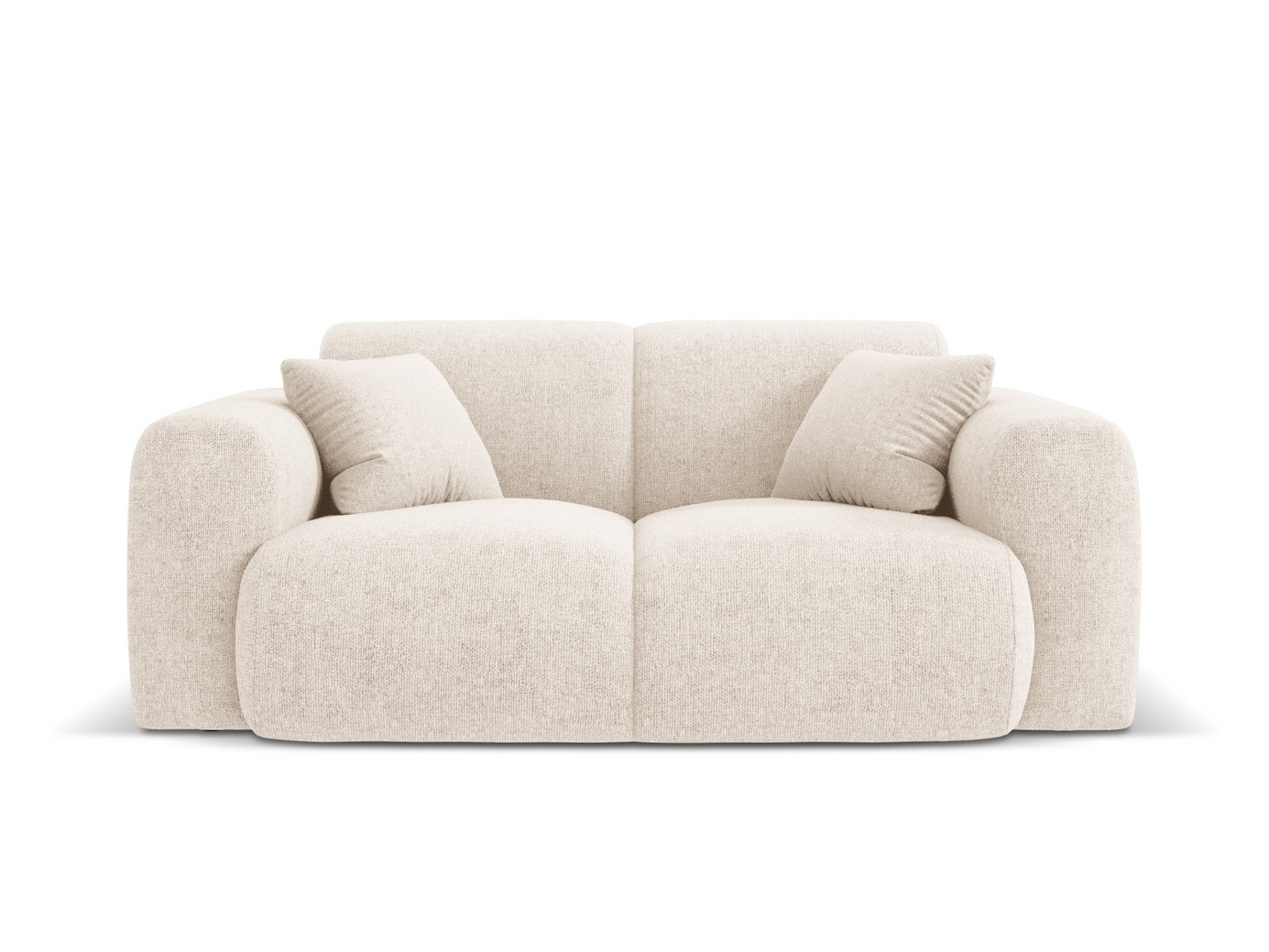 Cosmopolitan Design sohva, "Nolio", 2-istuttava, 170 × 95 × 72 cm, Haga, mustat muovijalat