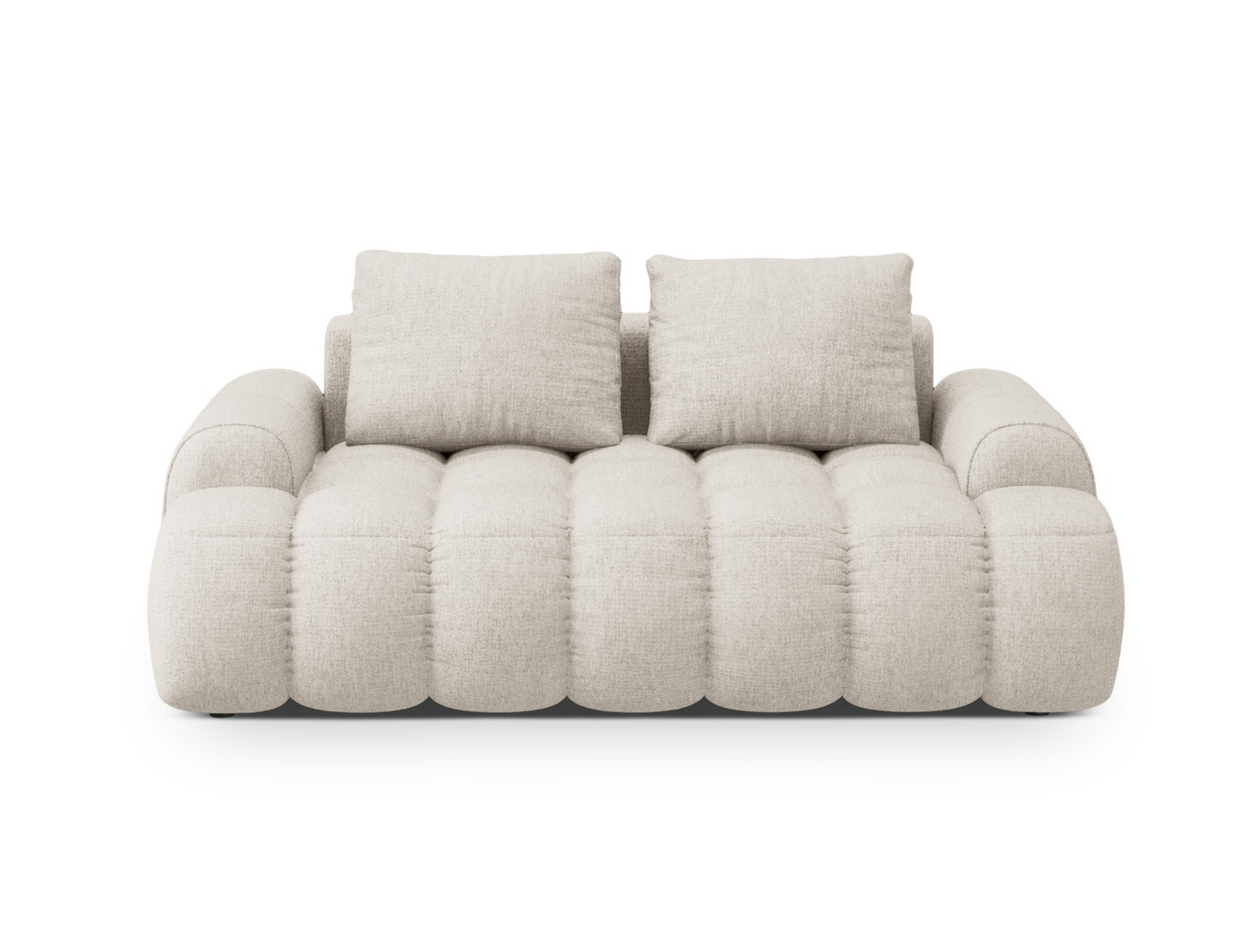 Cosmopolitan Design sohva, "Linz", 2-istuttava, 175 × 100 × 84 cm, Sorella, mustat muovijalat