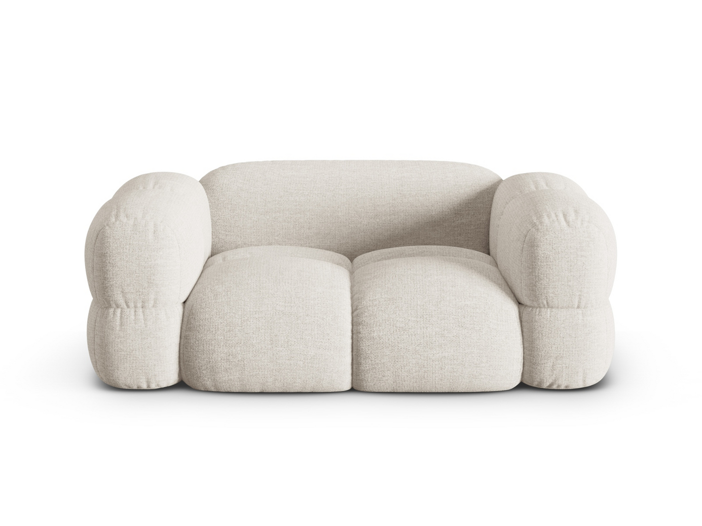 Cosmopolitan Design sohva, "Loretto", 2-istuttava, 180 × 100 × 68 cm, Sorella, mustat muovijalat