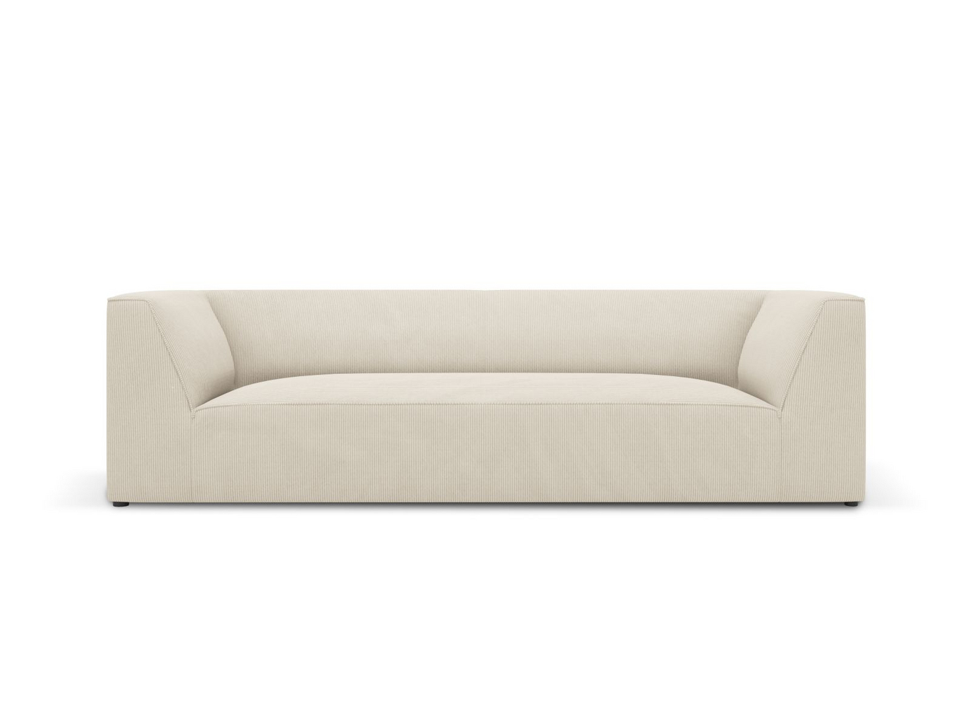 Cosmopolitan Design sohva, "Siena", 3-istuttava, 232 × 92 × 69 cm, Scala, mustat muovijalat