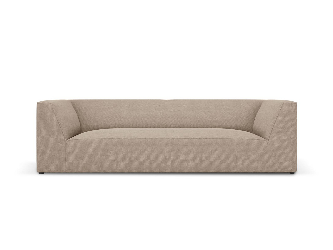 Cosmopolitan Design sohva, "Siena", 3-istuttava, 232 × 92 × 69 cm, Ottawa, mustat muovijalat