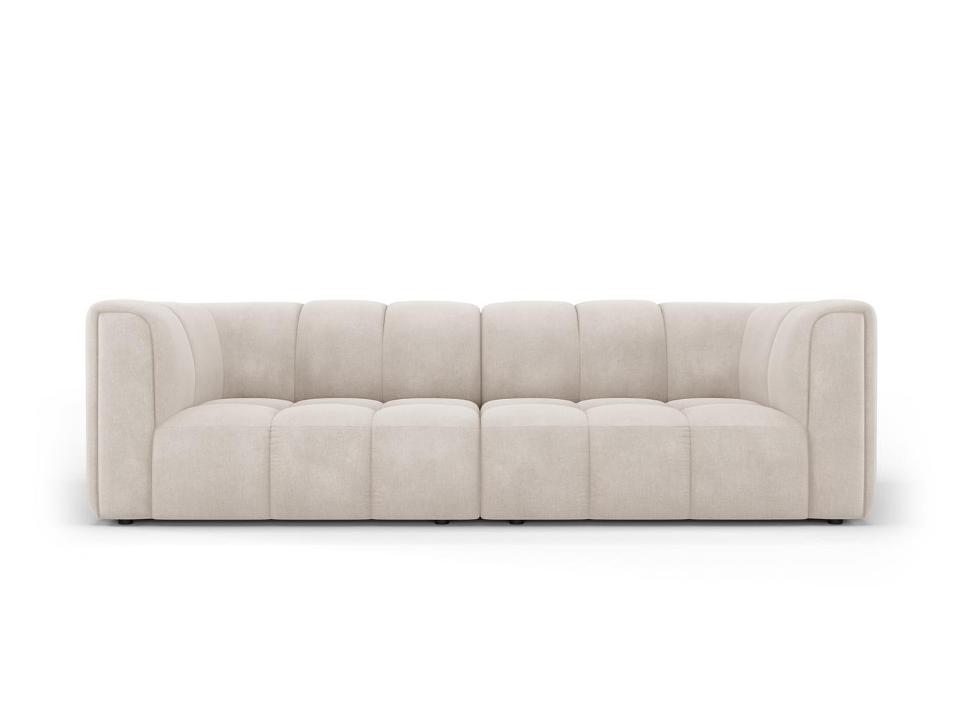 Cosmopolitan Design moduulisohva, "Moritz", 3-istuttava, 226 × 96 × 70 cm, Rebel, mustat muovijalat
