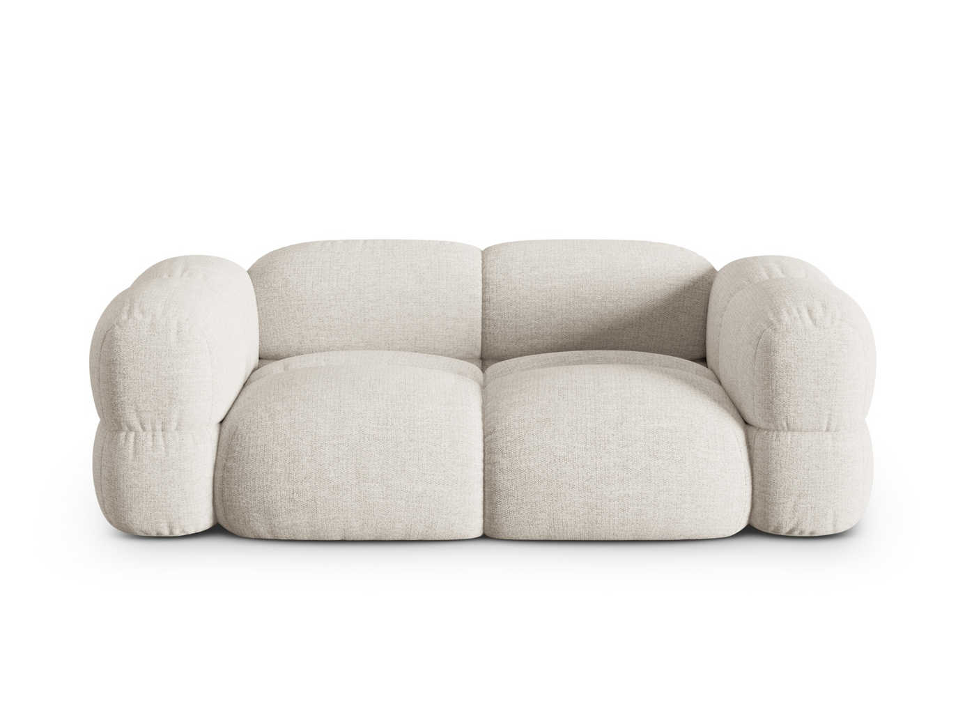 Cosmopolitan Design sohva, "Loretto", 3-istuttava, 210 × 100 × 68 cm, Sorella, mustat muovijalat