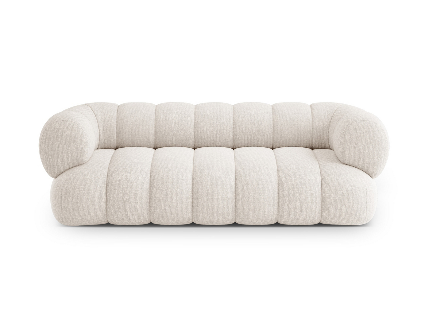 Cosmopolitan Design sohva, "Koge", 3-istuttava, 210 × 95 × 70 cm, Eden 10, mustat muovijalat