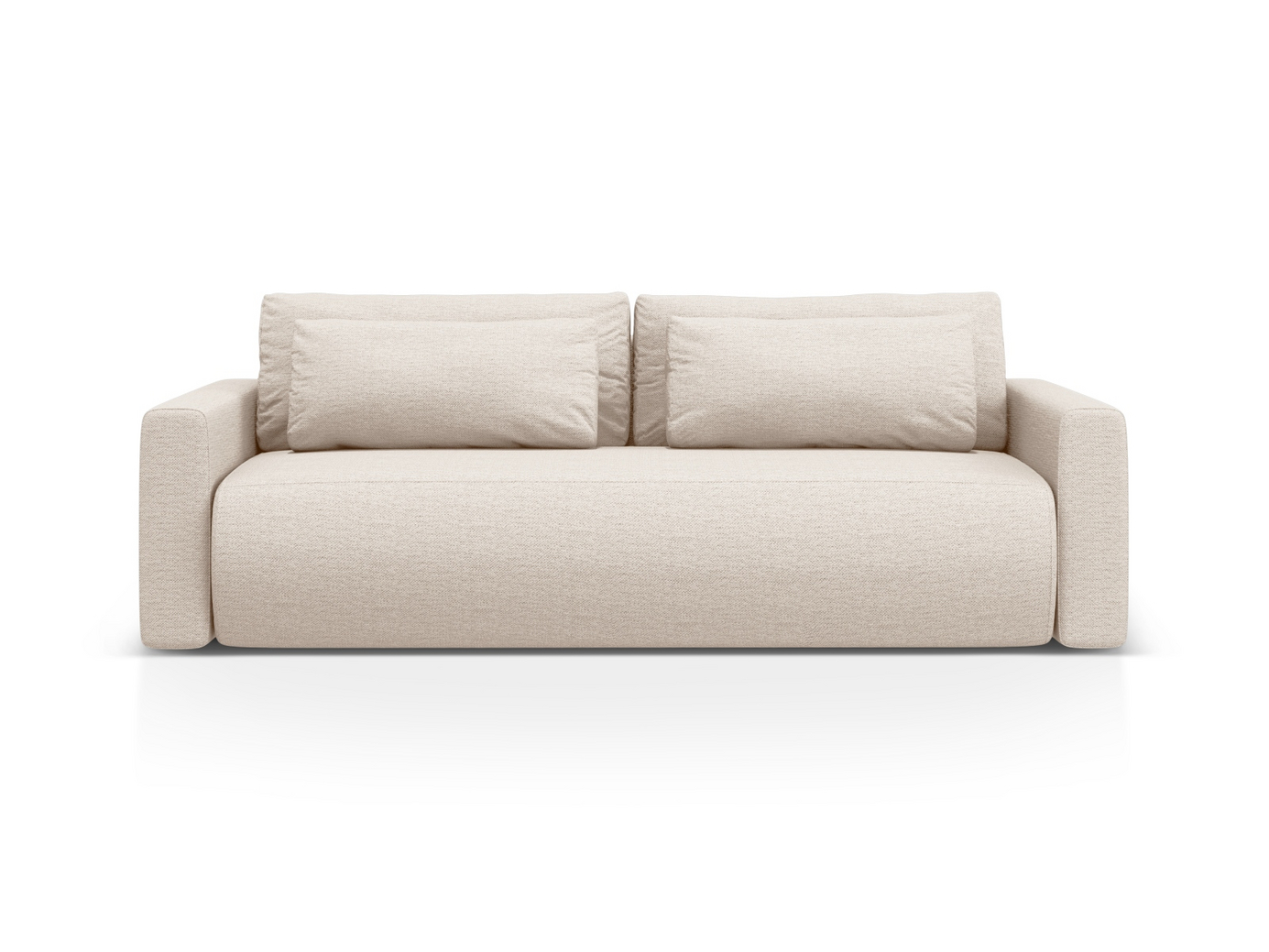 Cosmopolitan Design vuodesohva säilytystilalla, "Belfast", 3-istuttava, 238 × 105 × 84 cm, Heritage, mustat muovijalat