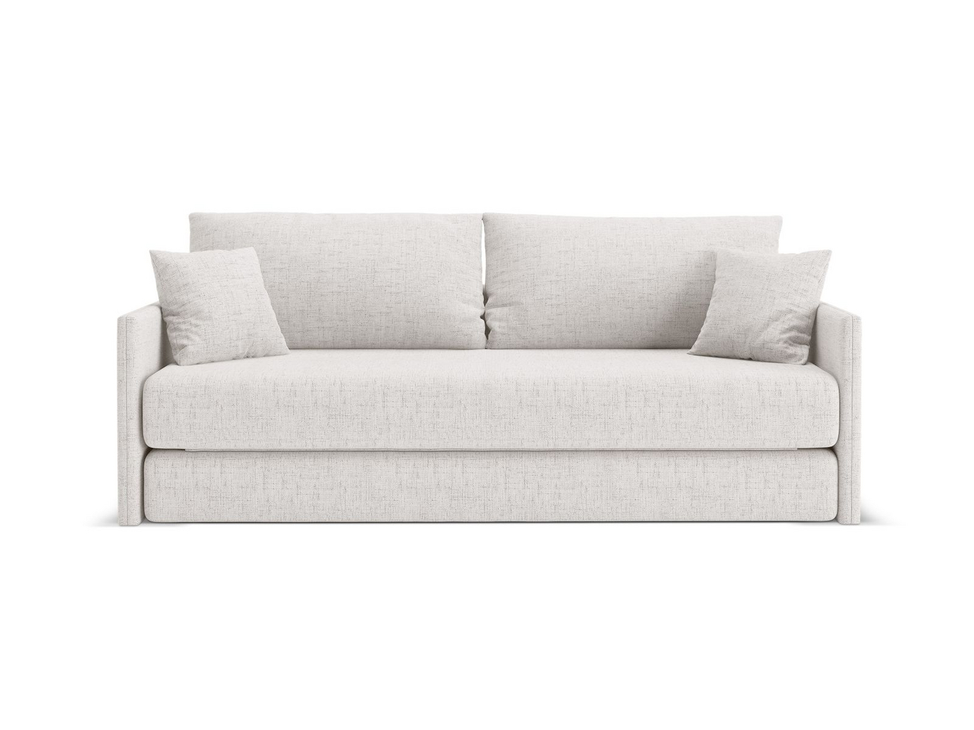 Cosmopolitan Design vuodesohva, "Shannon", 3-istuttava, 209 × 94 × 87 cm, Moly, mustat muovijalat