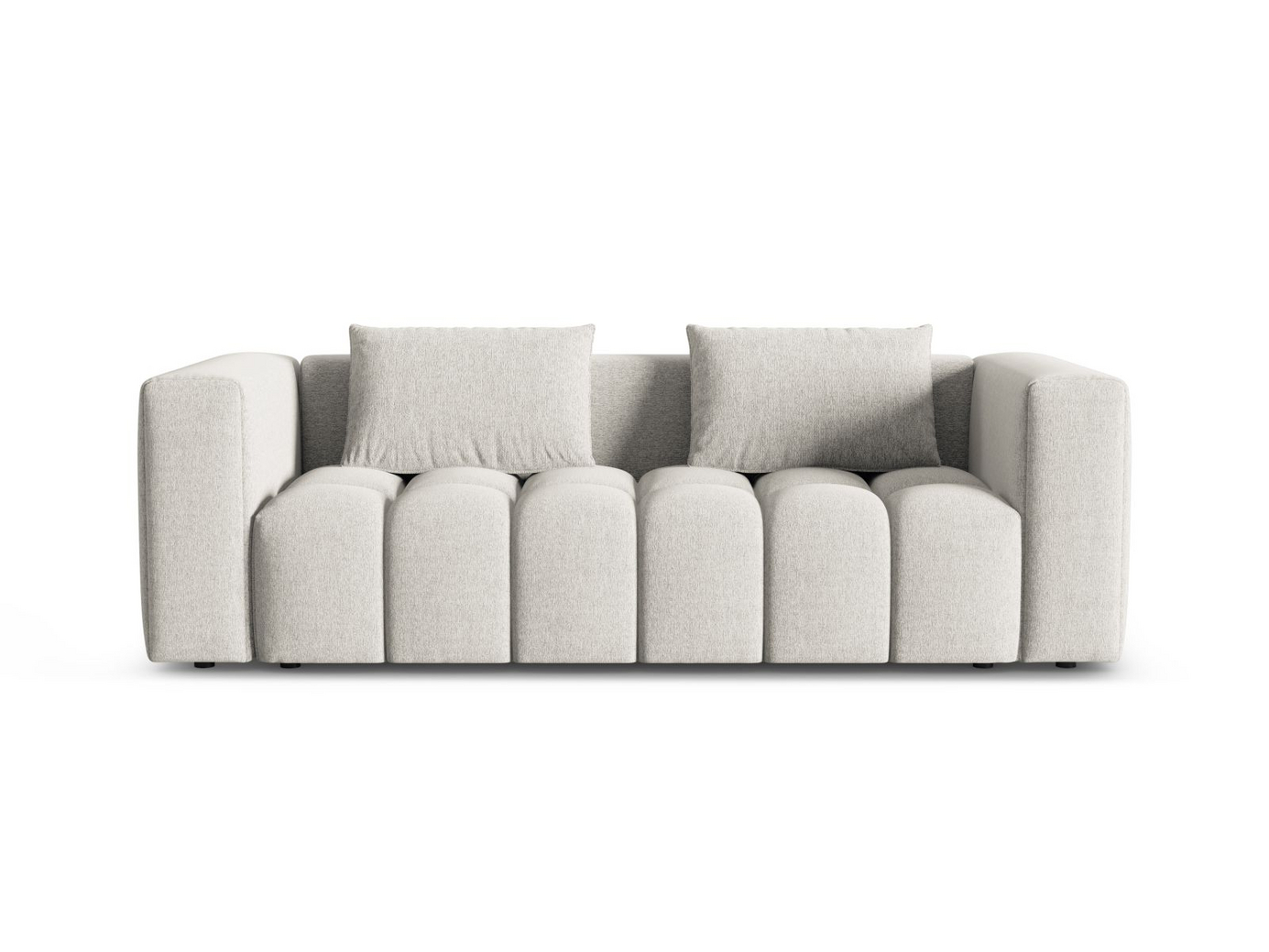Cosmopolitan Design vuodesohva säilytystilalla, "Verona", 3-istuttava, 252 × 98 × 85 cm, Sorella, mustat muovijalat