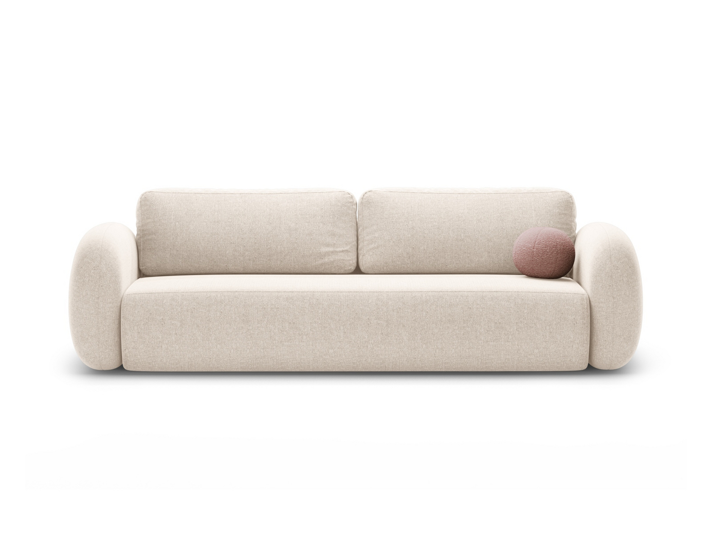 Cosmopolitan Design vuodesohva säilytystilalla, "Tonale", 3-istuttava, 262 × 105 × 88 cm, Eden 10, mustat muovijalat