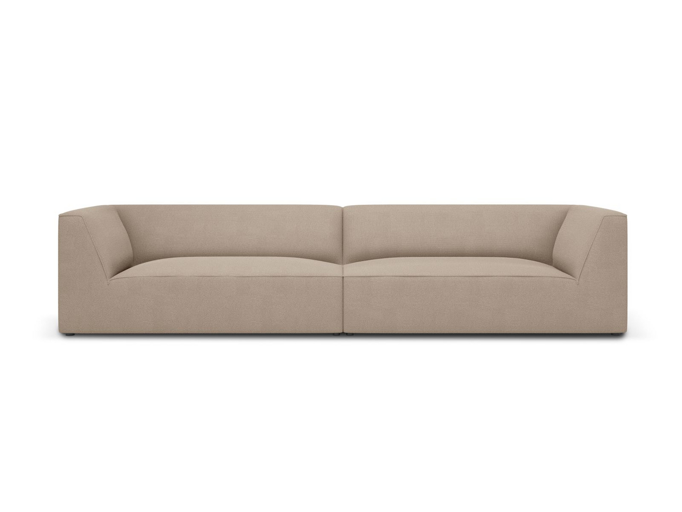 Cosmopolitan Design sohva, "Siena", 4-istuttava, 302 × 93 × 69 cm, Ottawa, mustat muovijalat