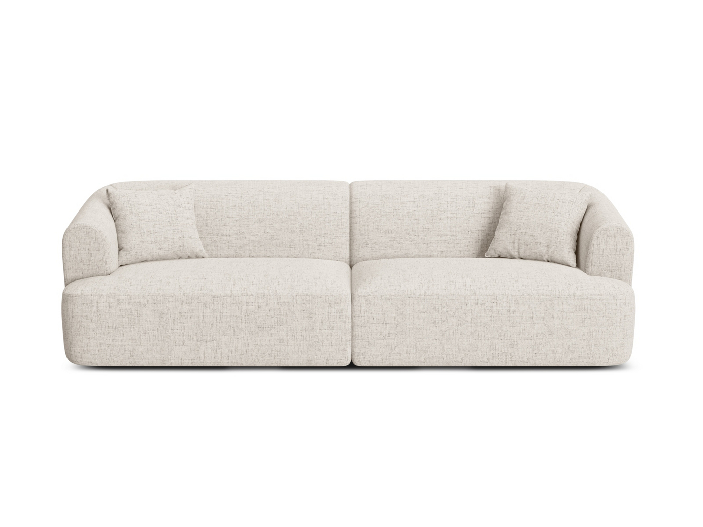 Cosmopolitan Design moduulisohva, "Campi", 4-istuttava, 255 × 90 × 70 cm, Moly, mustat muovijalat