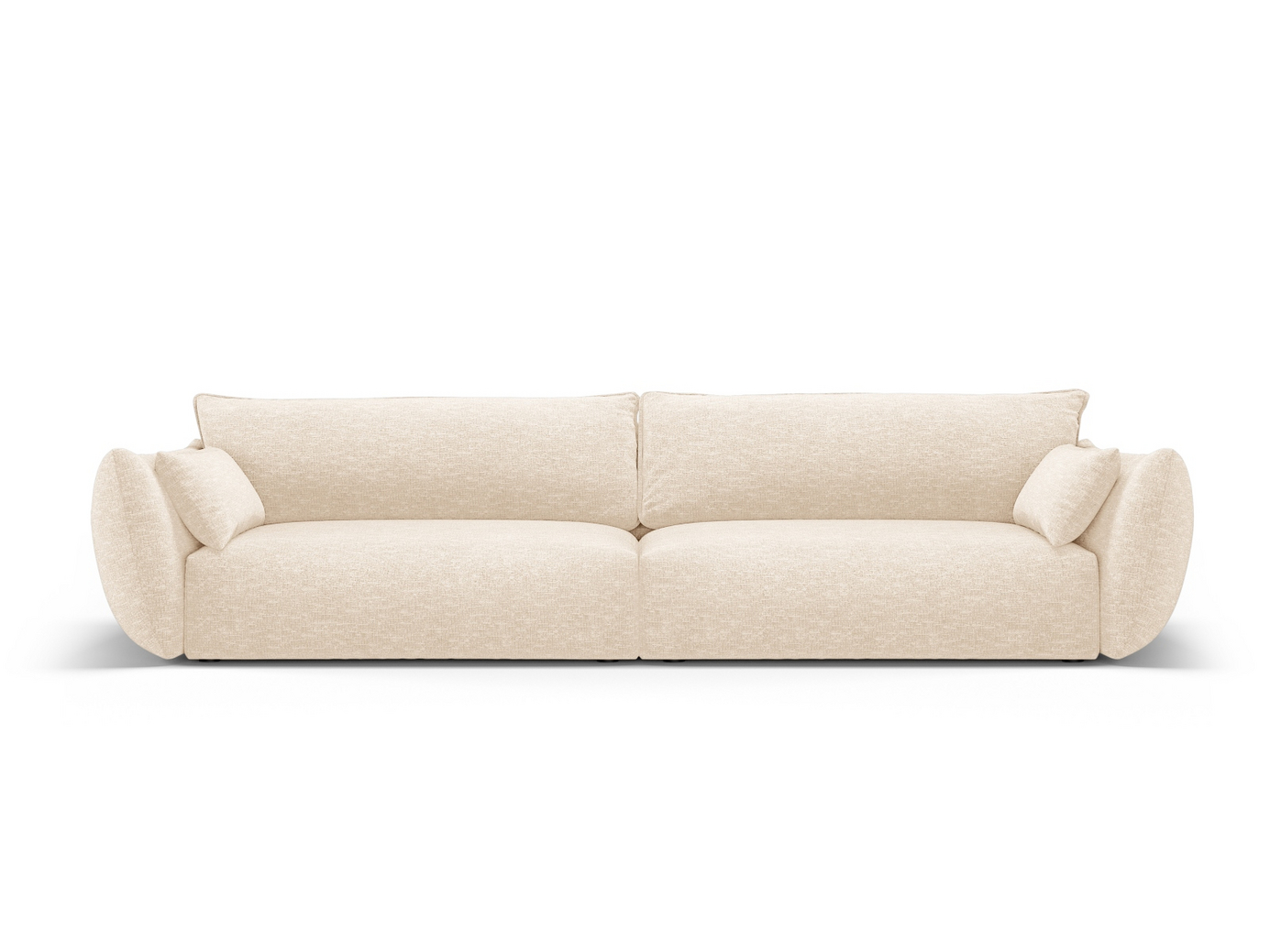 Cosmopolitan Design sohva, "Matera", 4-istuttava, 248 × 110 × 85 cm, Haga, mustat muovijalat