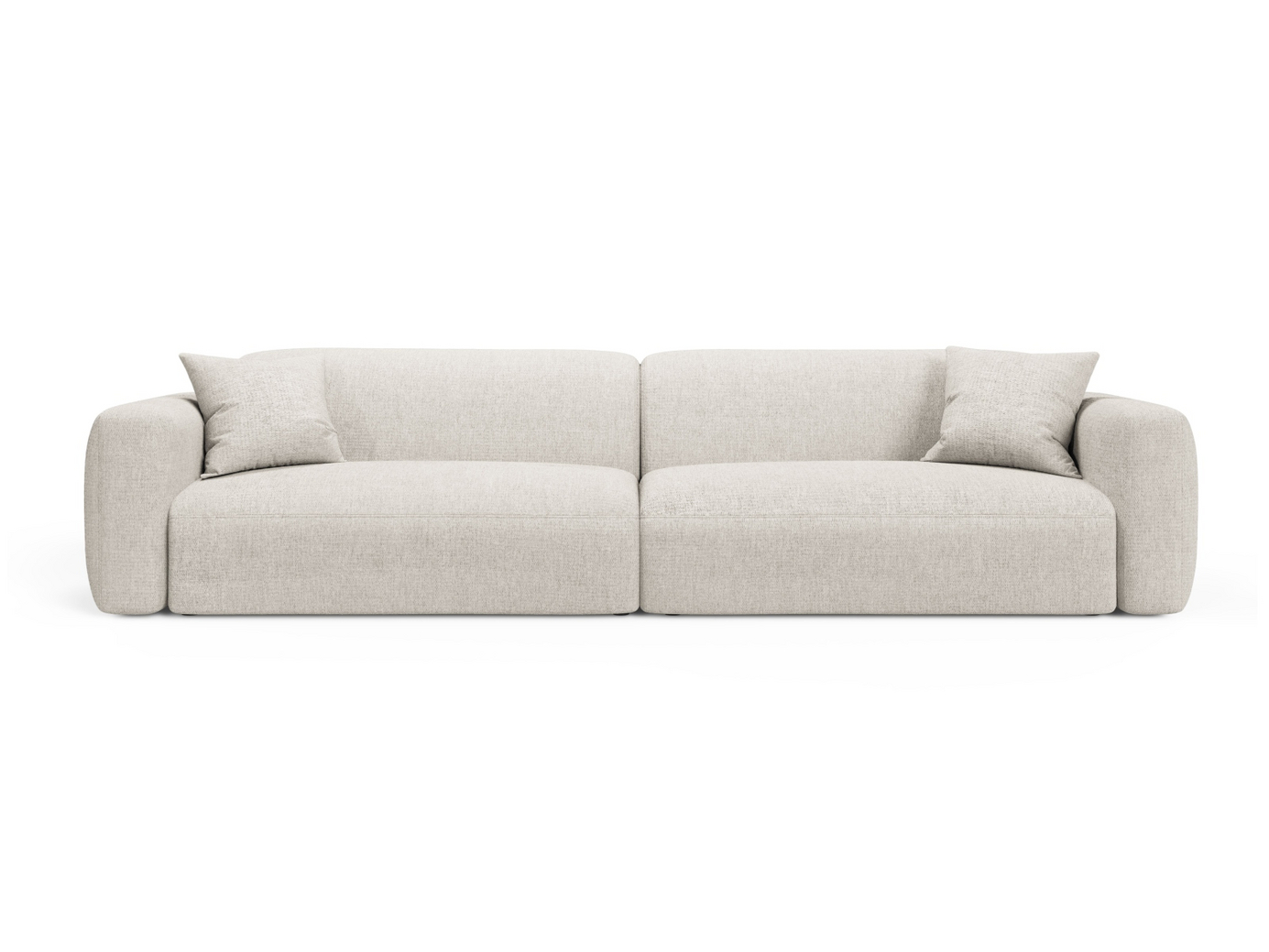 Cosmopolitan Design moduulisohva, "Strino", 4-istuttava, 240 × 98 × 78 cm, Sorella, mustat muovijalat