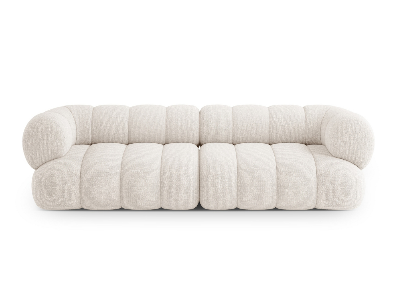 Cosmopolitan Design sohva, "Koge", 4-istuttava, 240 × 95 × 70 cm, Eden 10, mustat muovijalat