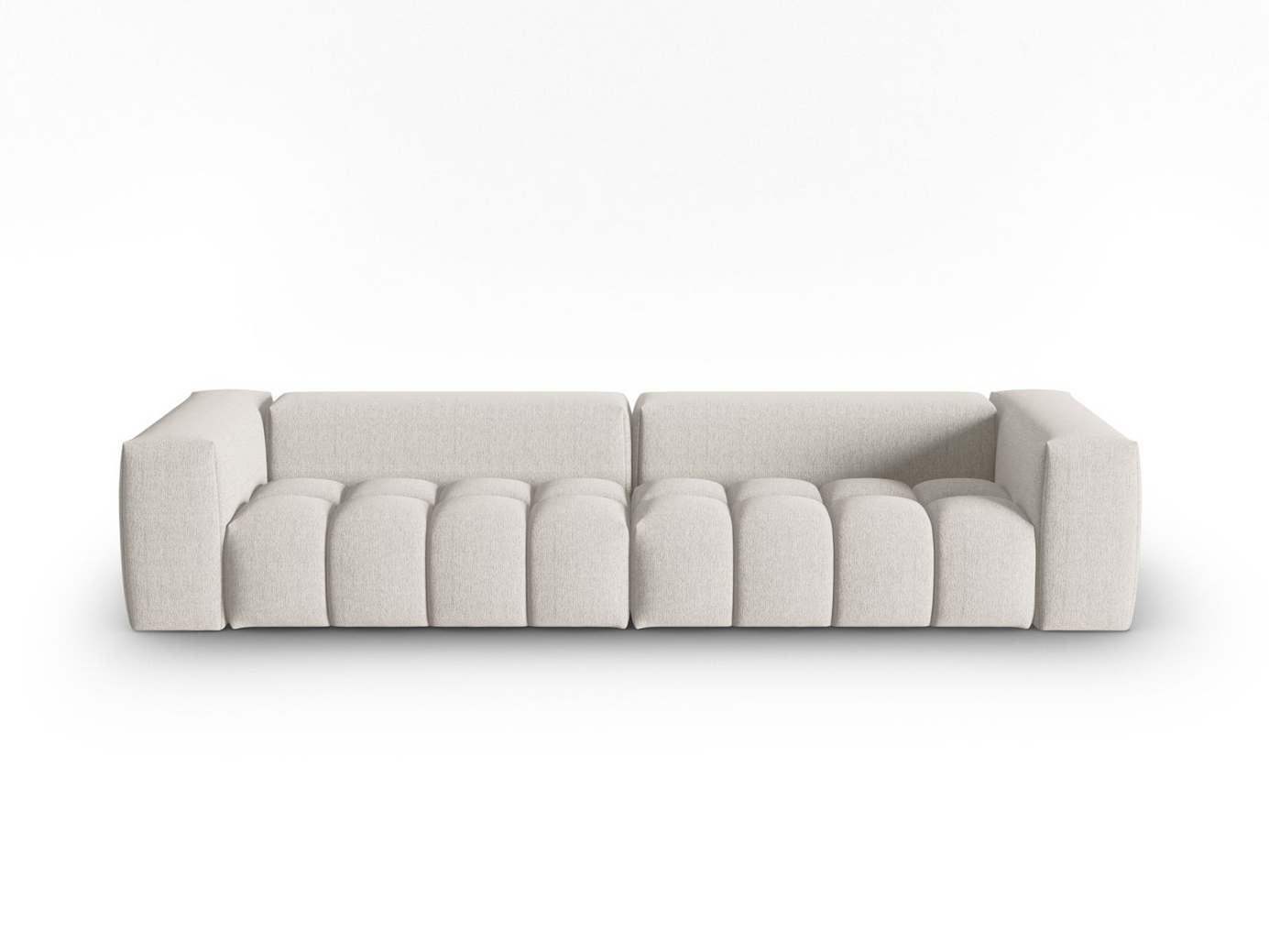 Cosmopolitan Design moduulisohva, "Verona", 5-istuttava, 290 × 85 × 70 cm, Sorella, mustat muovijalat