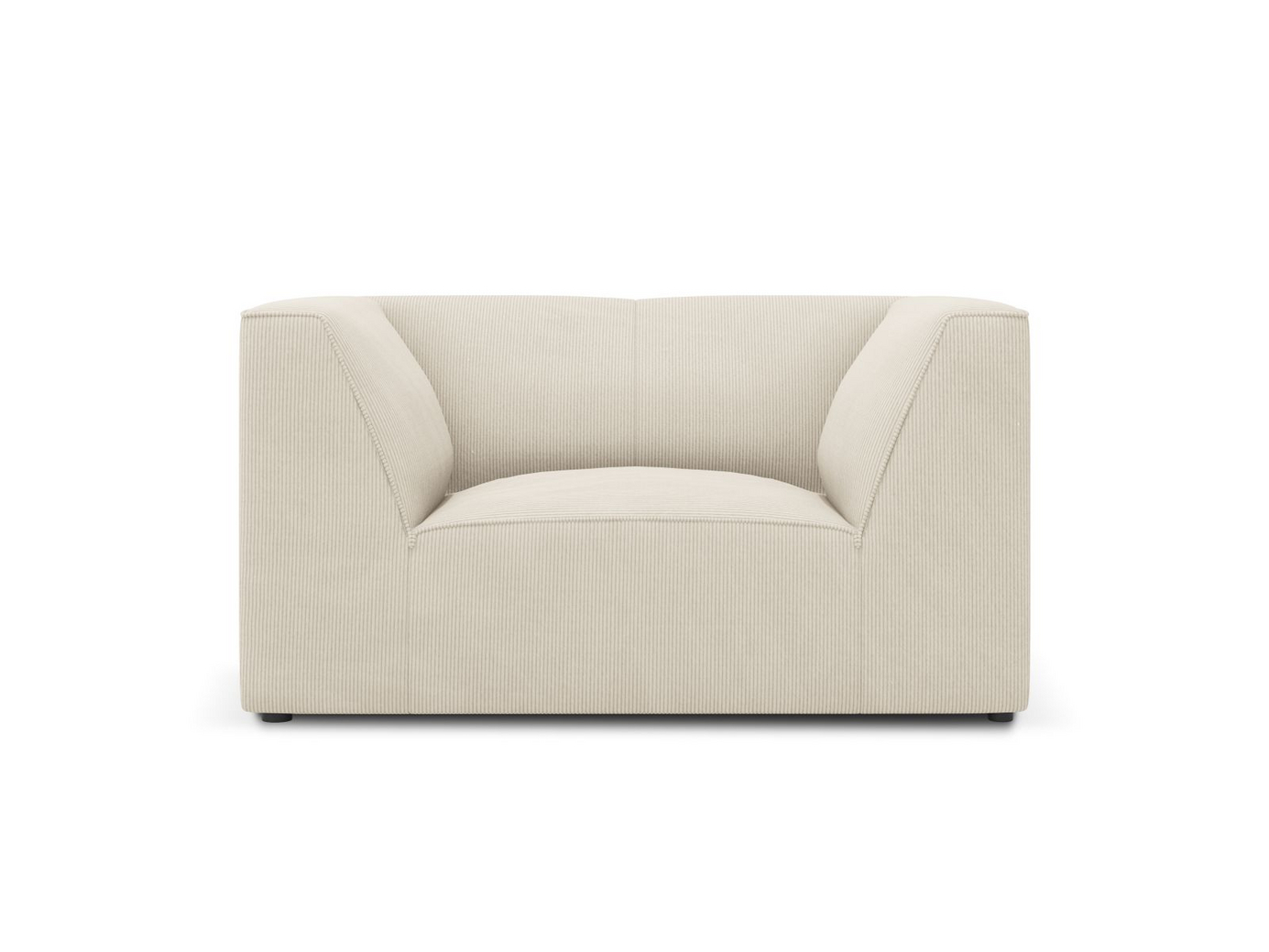 Cosmopolitan Design nojatuoli, Siena, 1-istuttava, 120 × 92 × 69 cm, Scala, mustat muovijalat