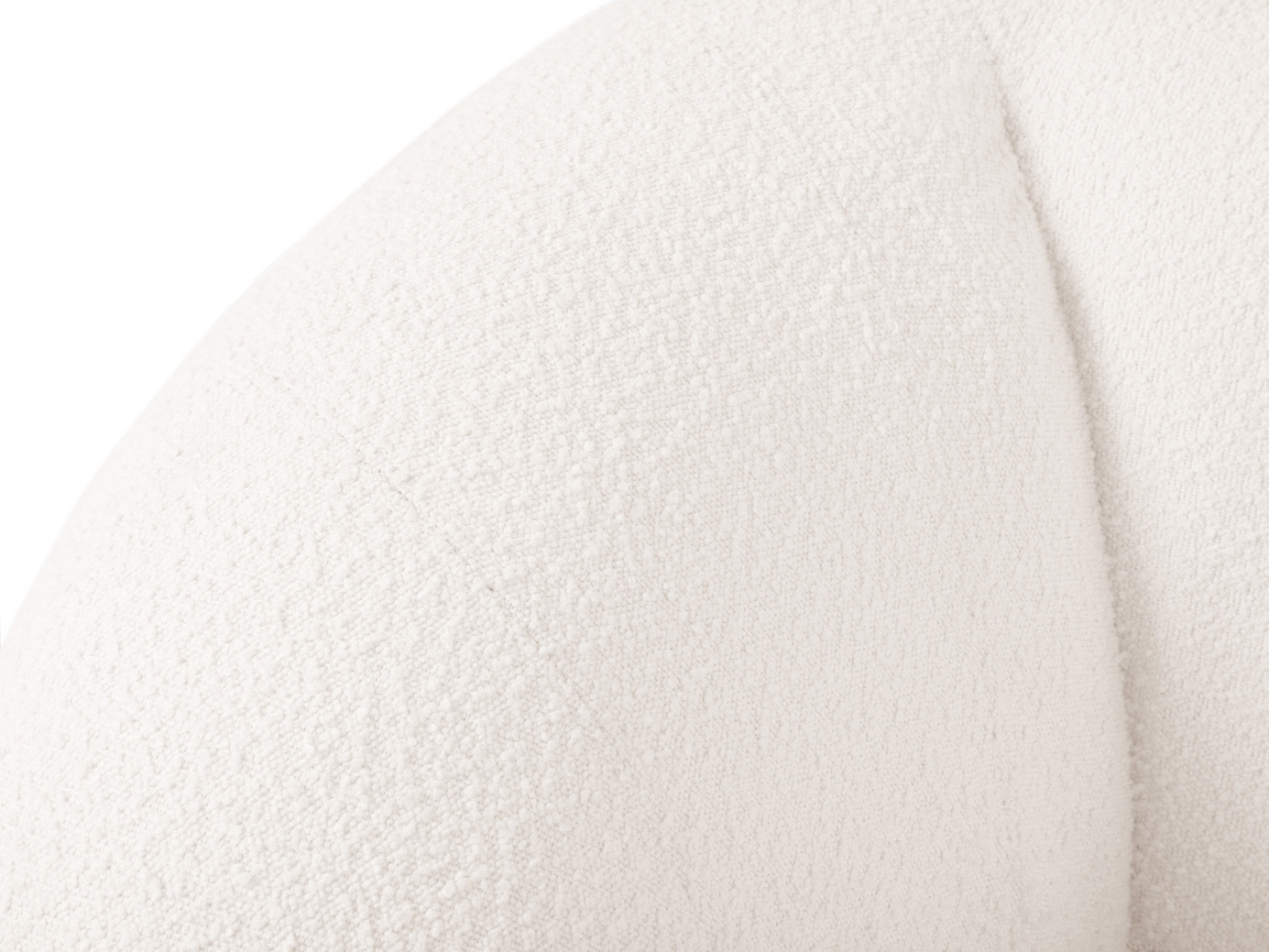 Cosmopolitan Design bouclé-nojatuoli, "Essen", 1-istuttava, 130 × 95 × 86 cm, Baloo, mustat muovijalat
