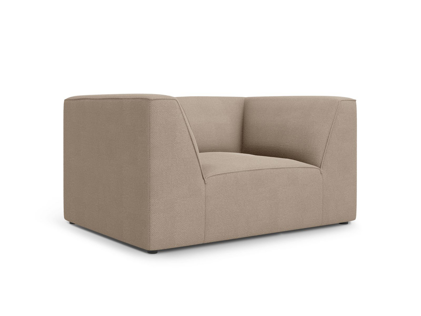 Cosmopolitan Design nojatuoli, "Siena", 1-istuttava, 120 × 92 × 69 cm, Ottawa, mustat muovijalat