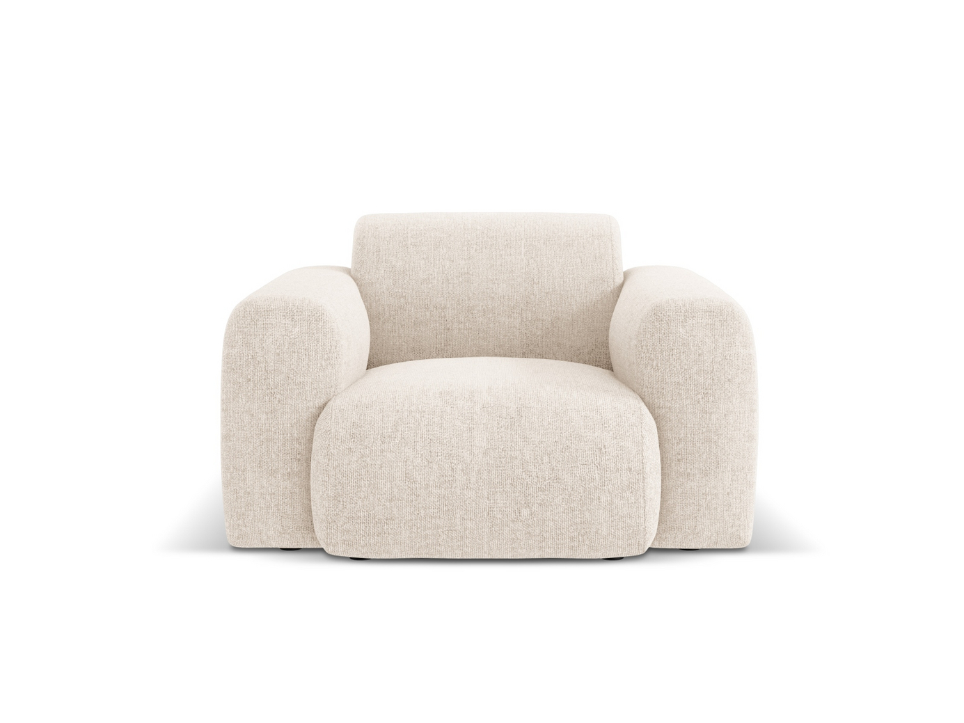 Cosmopolitan Design nojatuoli, Nolio, 1-istuttava, 105 × 95 × 72 cm, Haga, mustat muovijalat