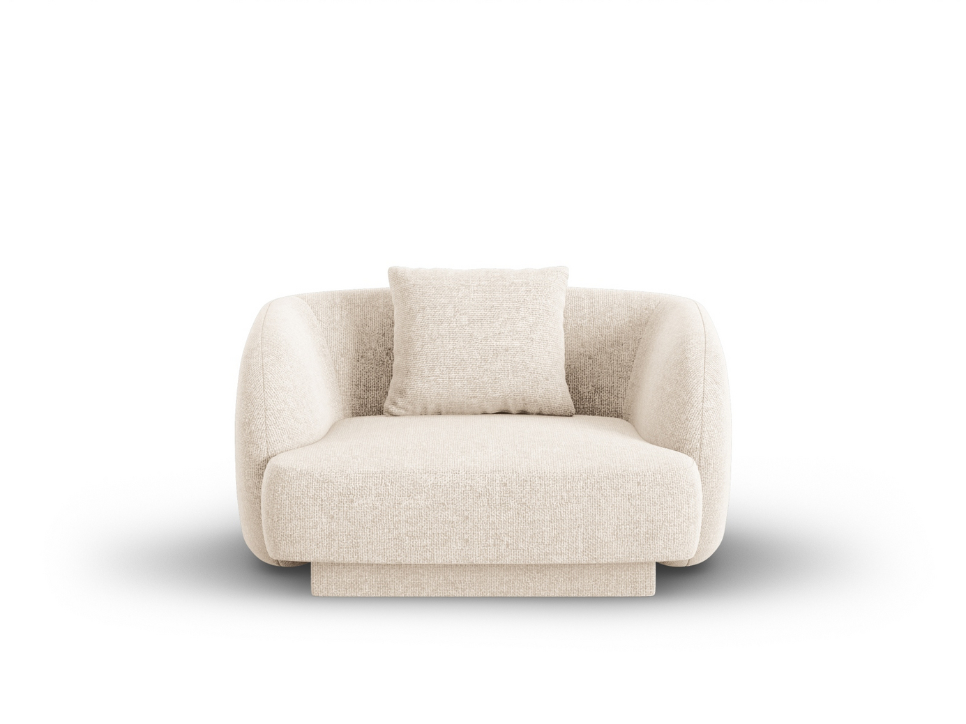 Cosmopolitan Design nojatuoli, Tulum, 1-istuttava, 103 × 90 × 70 cm, Haga, mustat muovijalat