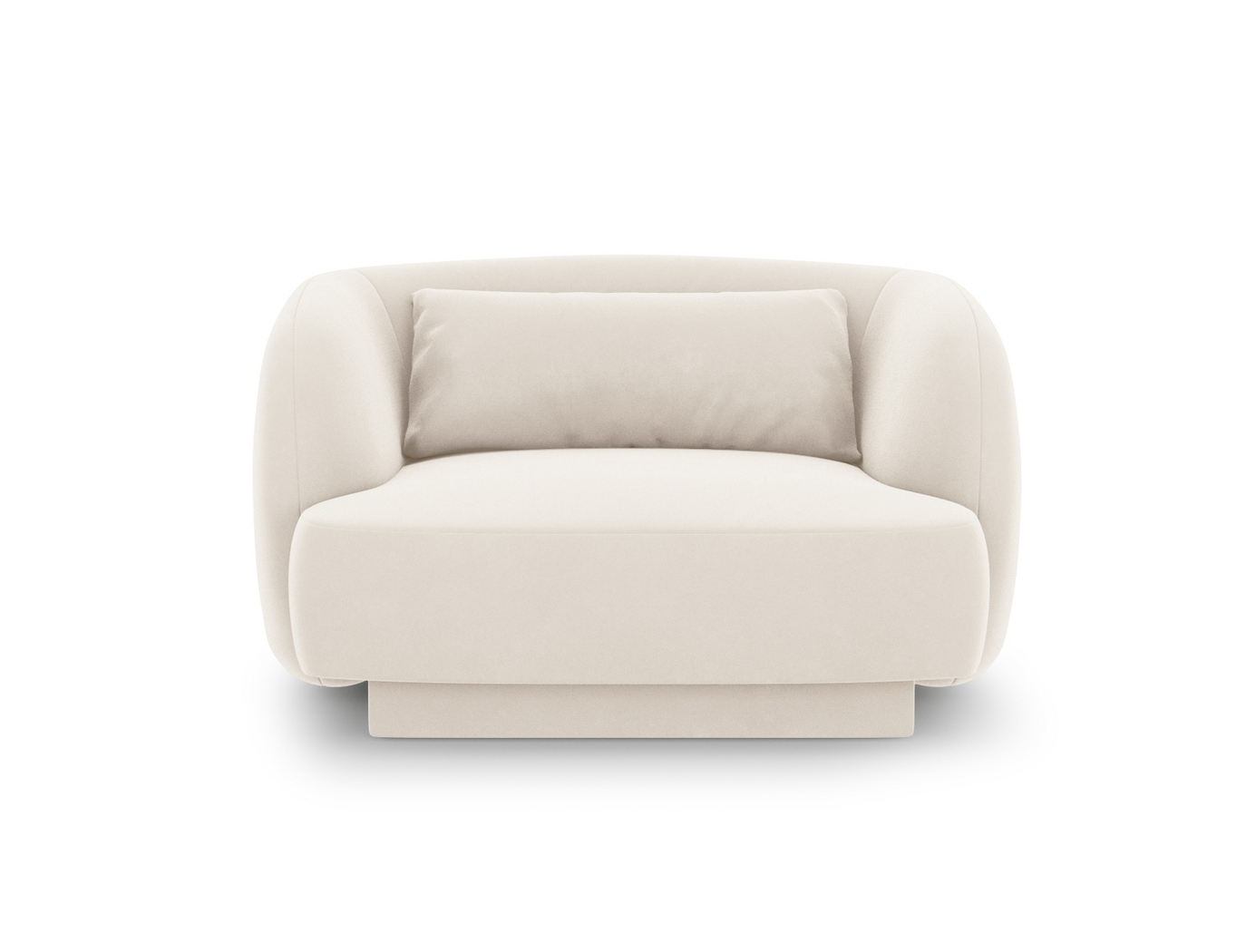 Cosmopolitan Design samettinojatuoli, Tulum, 1-istuttava, 103 × 90 × 70 cm, Bluvel, mustat muovijalat