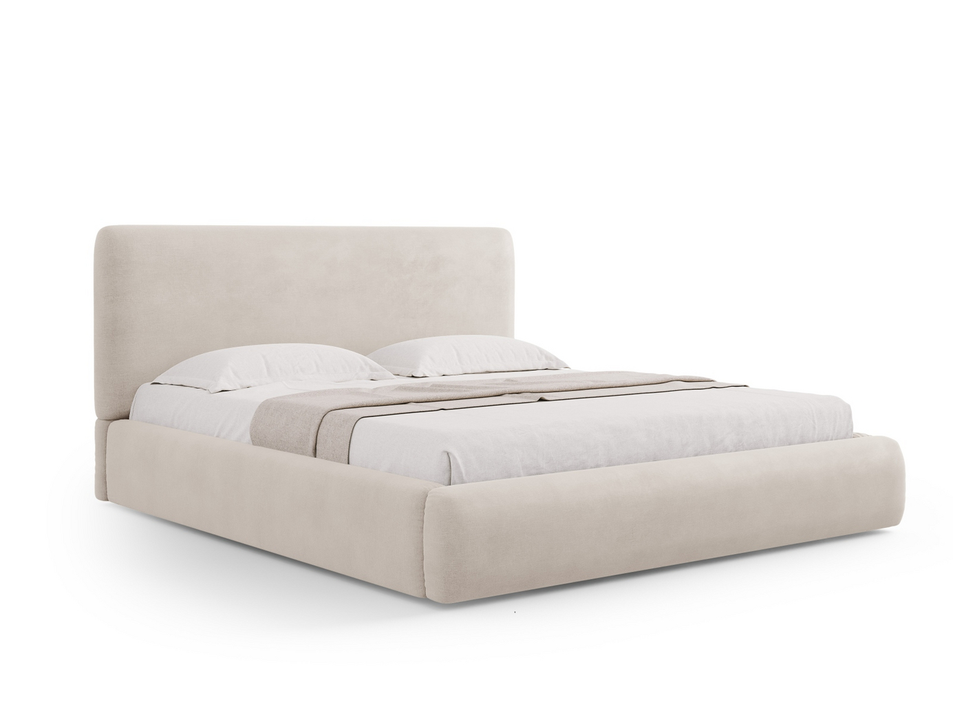 Cosmopolitan Design sänky säilytystilalla ja sängynpäädyllä, 