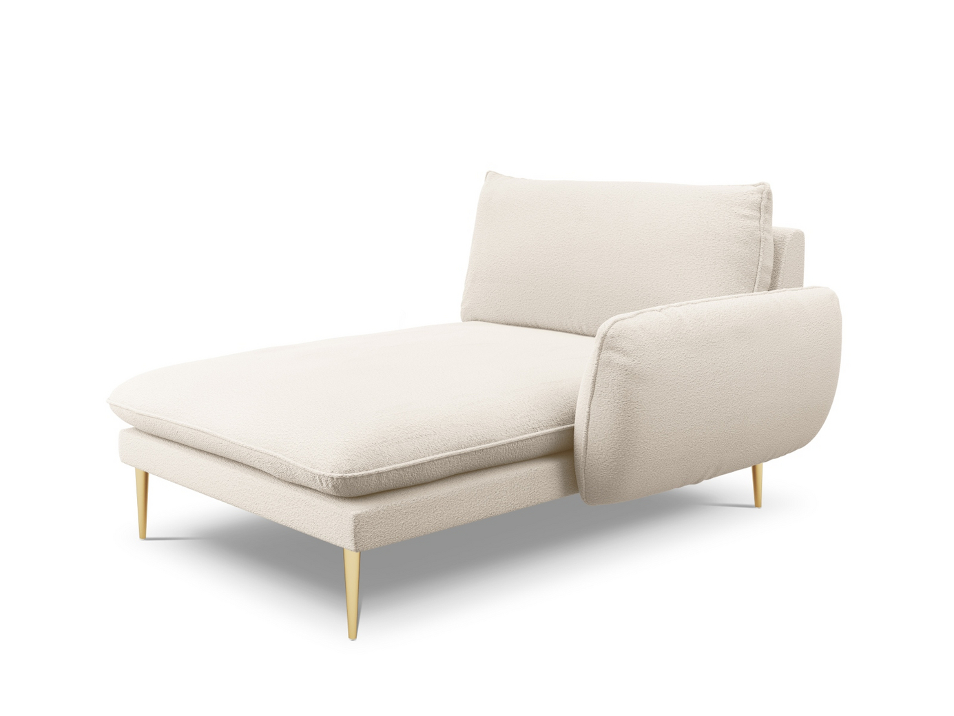 Cosmopolitan Design oikeakätinen bouclé-divaani, 