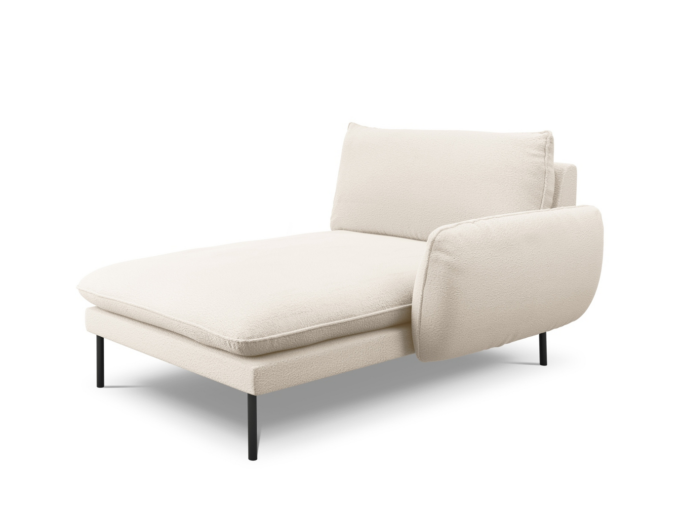 Cosmopolitan Design oikeakätinen bouclé-divaani, 