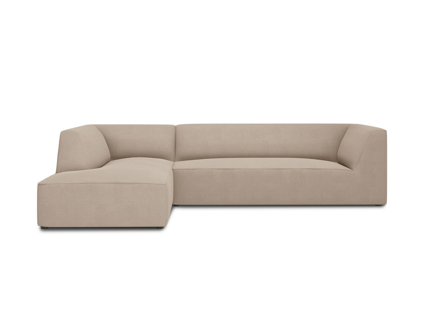 Cosmopolitan Design vasenkätinen moduulikulmasohva, "Siena", 4-istuttava, 273 × 180 × 69 cm, Ottawa, mustat muovijalat, Variant LC_M_137