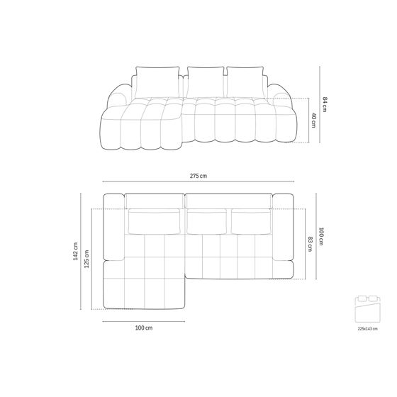 Seinäpeili PULNOY 72 cm 80 cm Vaaleanpunainen