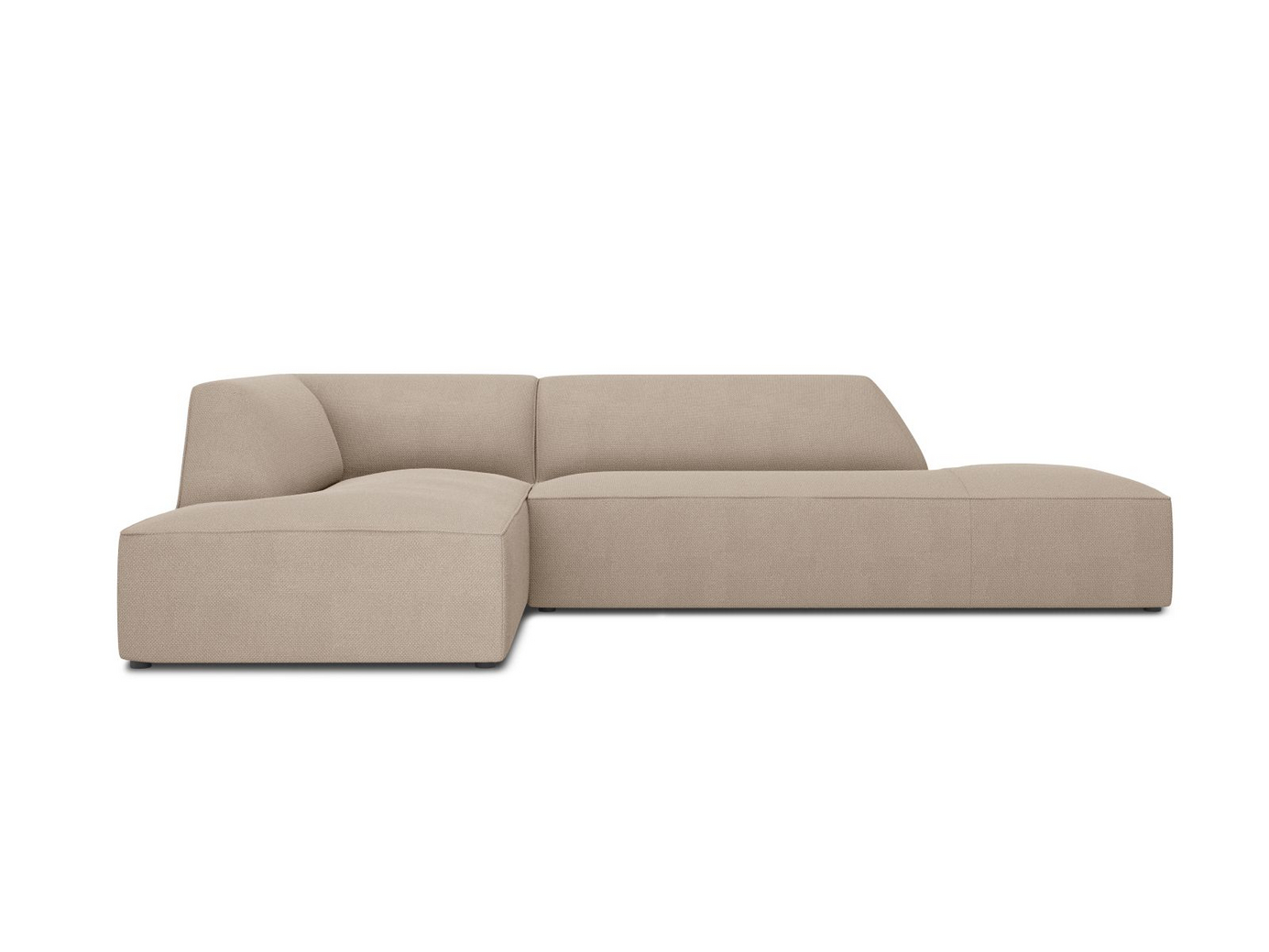 Cosmopolitan Design vasenkätinen moduulikulmasohva, "Siena", 4-istuttava, 273 × 180 × 69 cm, Ottawa, mustat muovijalat, Variant LCO_137