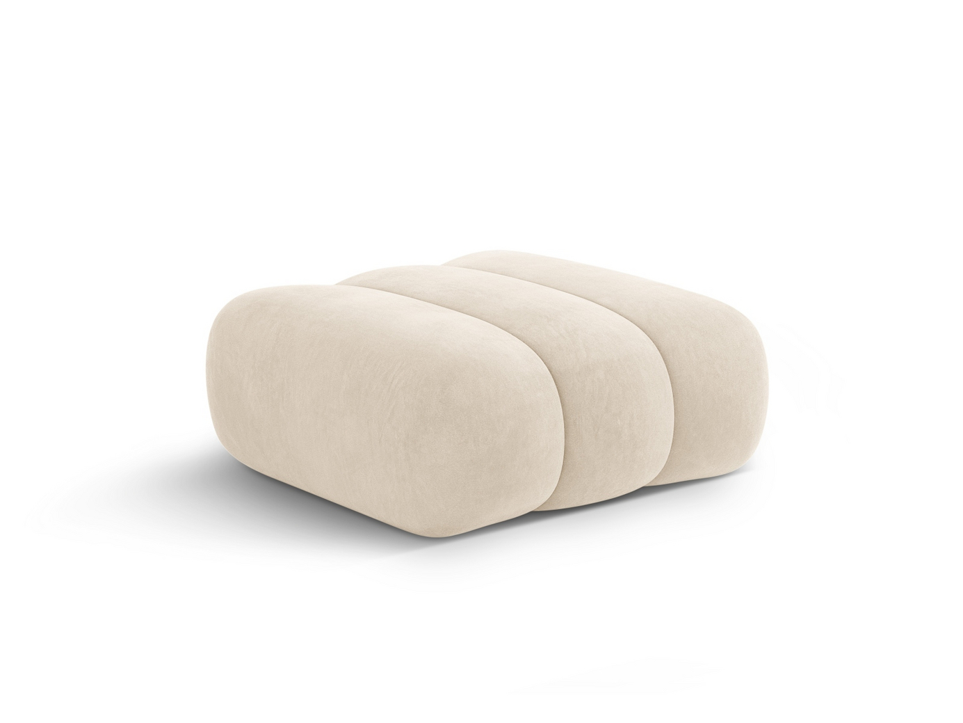 Cosmopolitan Design samettirahi, "Koge", 1-istuttava, 95 × 95 × 40 cm, Vogue, mustat muovijalat