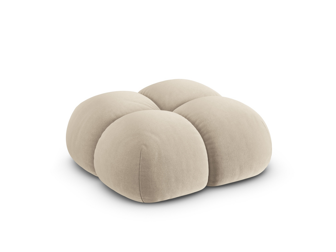 Cosmopolitan Design samettirahi, "Loretto", 1-istuttava, 90 × 90 × 40 cm, Vogue, mustat muovijalat