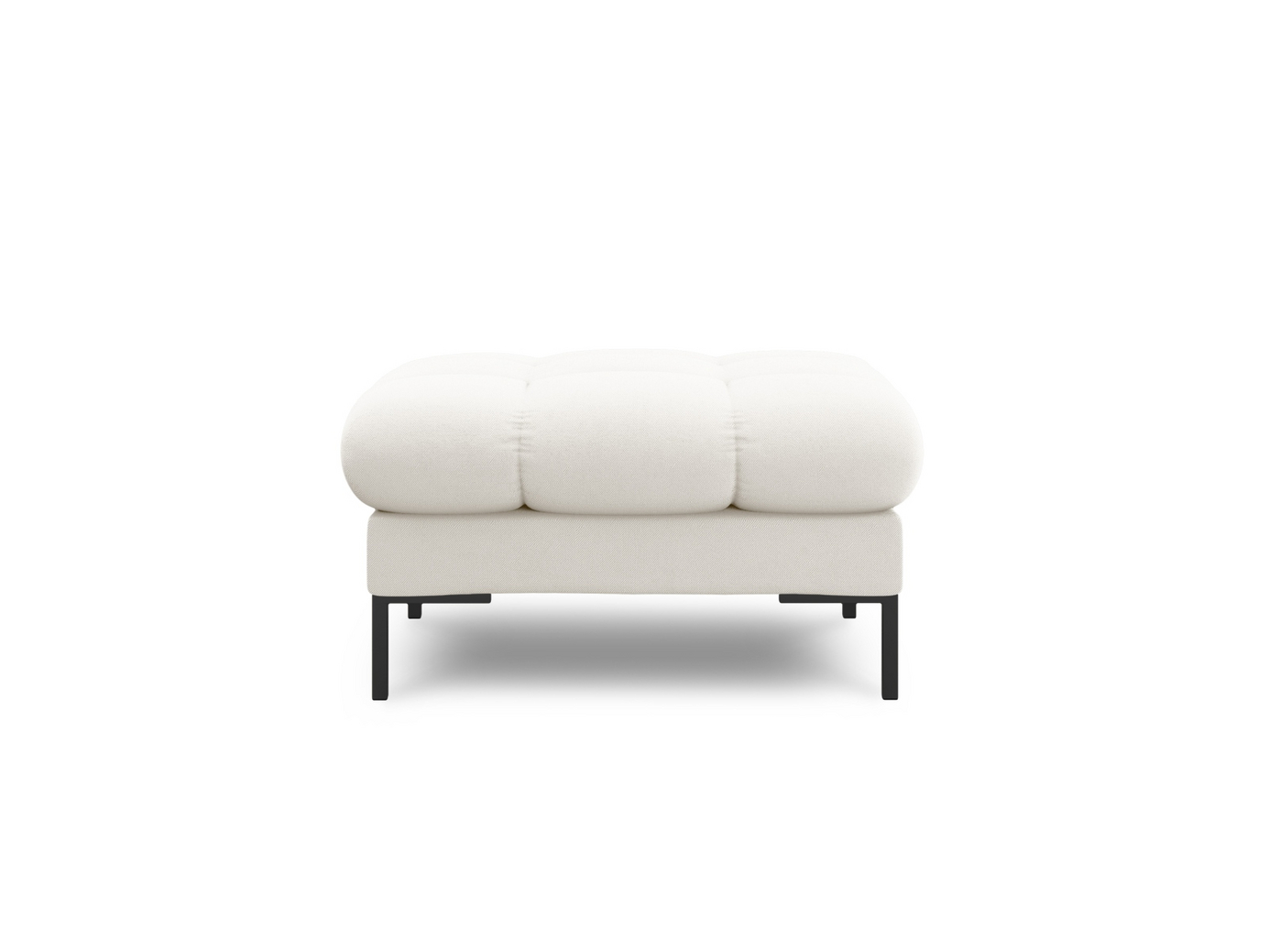 Cosmopolitan Design rahi, "Bali", 1-istuttava, 60 × 60 × 41 cm, Neve, mustat metallijalat