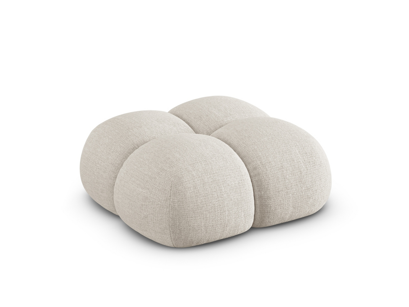 Cosmopolitan Design rahi, "Loretto", 1-istuttava, 90 × 90 × 40 cm, Sorella, mustat muovijalat
