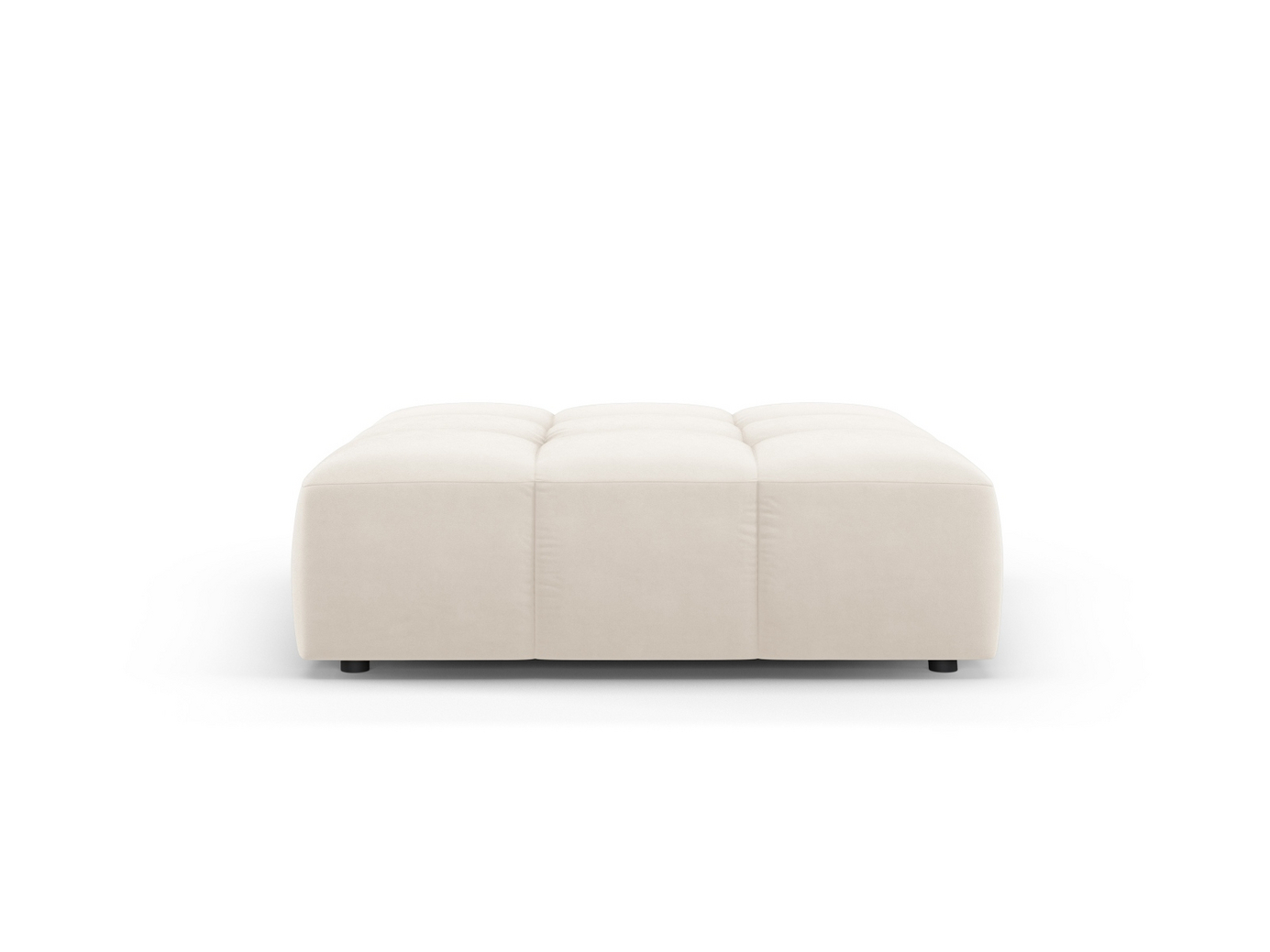 Cosmopolitan Design samettirahi, "Moritz", 1-istuttava, 96 × 96 × 38 cm, Bluvel, mustat muovijalat