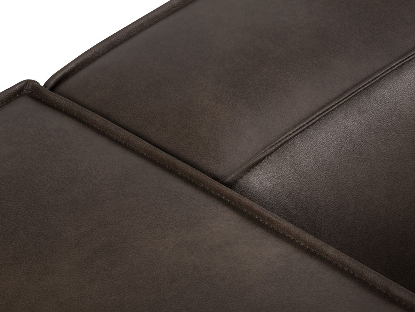 Cosmopolitan Design nahka rahi, "Turin", 1-istuttava, 100 × 100 × 39 cm, Granada, mustat pyökkijalat