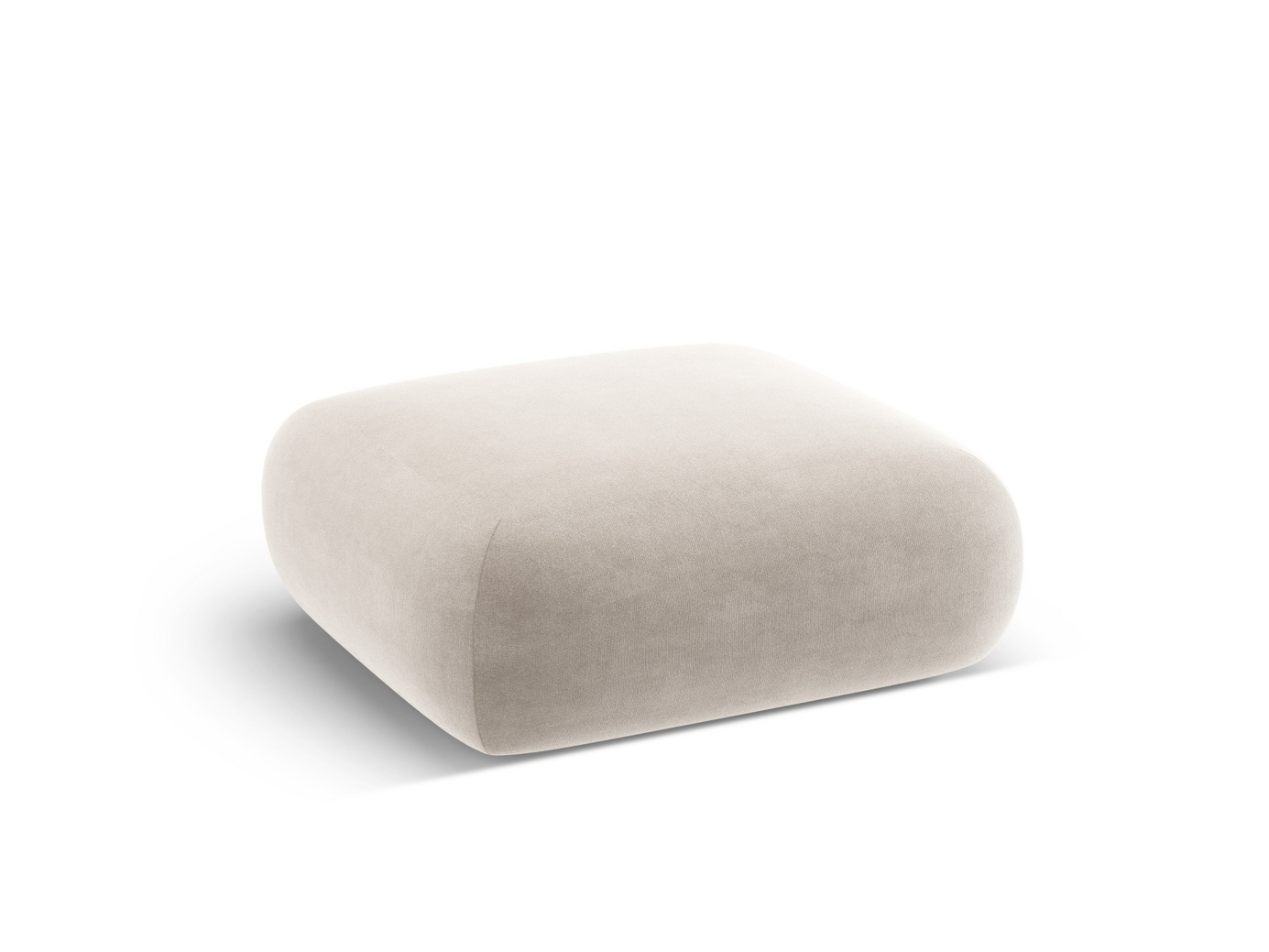 Cosmopolitan Design samettirahi, "Nolio", 2-istuttava, 100 × 100 × 36 cm, Casino, mustat muovijalat
