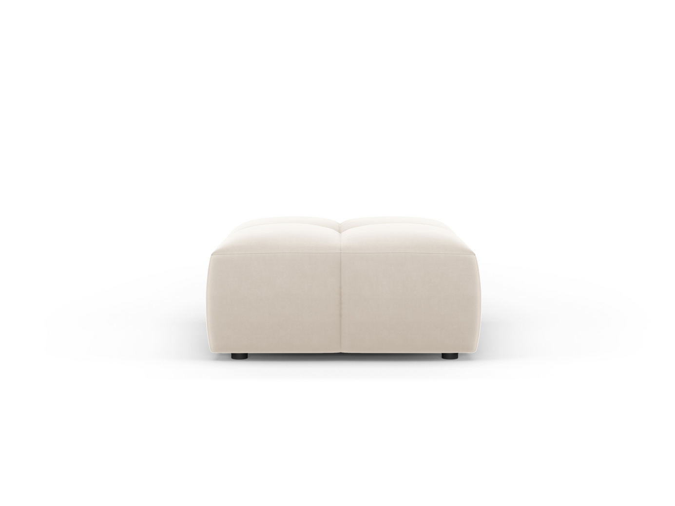 Cosmopolitan Design samettirahi, "Moritz", 1-istuttava, 64 × 64 × 38 cm, Bluvel, mustat muovijalat