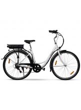Swoop Sähköpyörä Classic, naisten 28" valkoinen