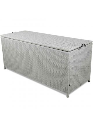 Lyfco Säilytyslaatikko Kattvik, 134x54x59cm, polyrottinki, valkoinen