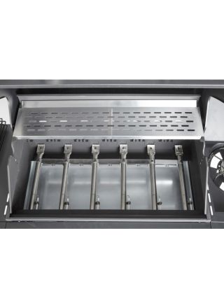 DOSE Kaasugrilli BARBEQUE, 6+1 poltinta, musta 141x110x48cm