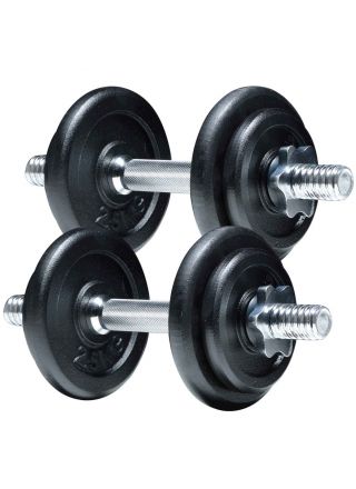 Fit'n Shape Käsipainot 20kg, rautalevyt