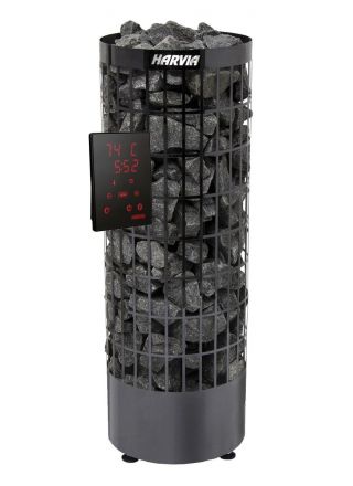 Sähkökiuas Harvia Cilindro Xenio PC70XE Black Steel, 7kW, 6-10m³, erillinen ohjaus