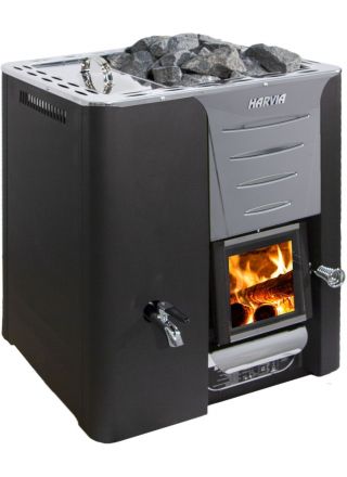 Puukiuas Harvia 20 Pro LS, 8-20m³, vesisäiliö vasemmalla
