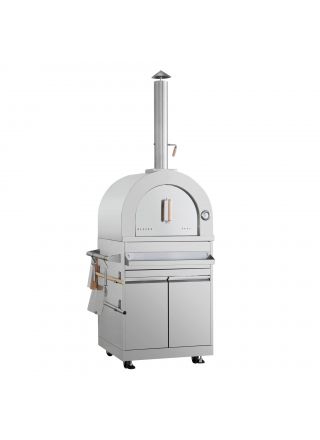 Inox Range Ulkokeittiö - moduuli pizzauunilla